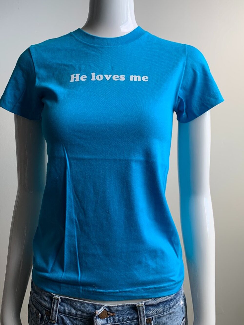 Adiqshun Orly Star He loves Me T-shirt top famous worn by Britney tshirt Vintage